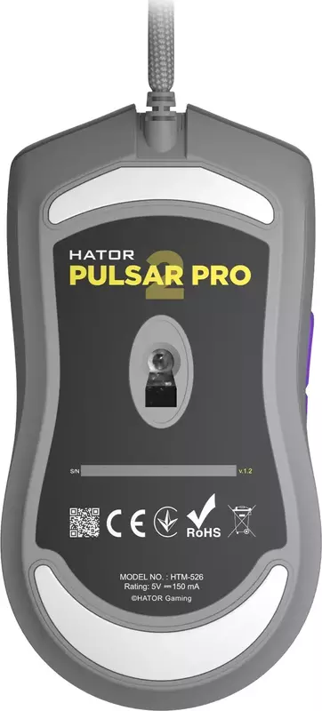 Ігрова миша HATOR Pulsar 2 PRO (HTM-526) Titanium - фото - №5
