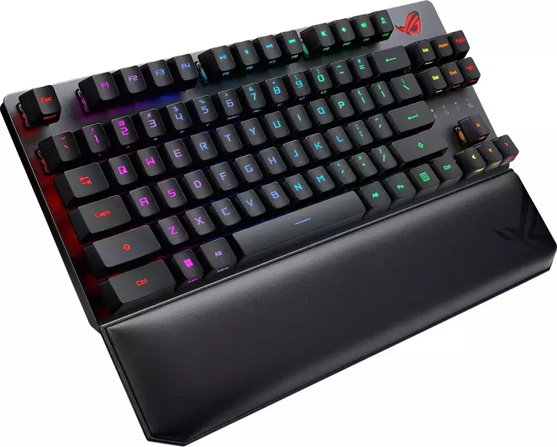Клавіатура ігрова ASUS ROG Strix Scope RX Red Wireless Deluxe EN (90MP02J0-BKUA01) фото