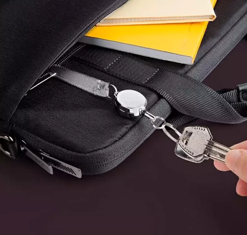 Cумка для ноутбука UNIQ STOCKHOLM PROTECTIVE NYLON MESSENGER BAG (UP TO 16) - MIDNIGHT BLACK (UNIQ-STOCKHOLM(16)-MNBLACK) - фото - №6