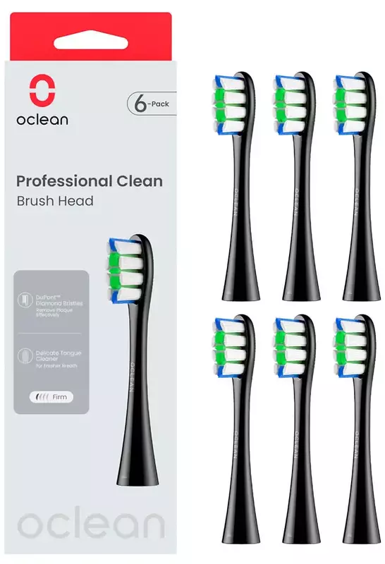 Насадка Oclean Professional Clean Brush Head P1C5 B06 6psc Black фото