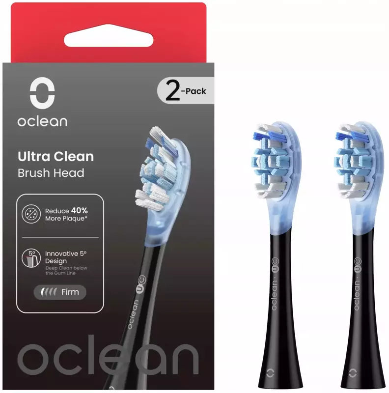 Насадка Oclean Ultra Clean Brush Head 2psc UC02 B02 Black - фото - №0