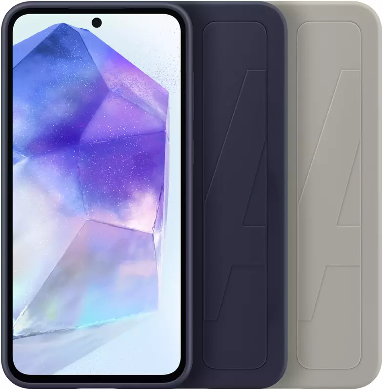 Чехол для Samsung A55 Standing Grip Case Black (EF-GA556TBEGWW) - фото - №5