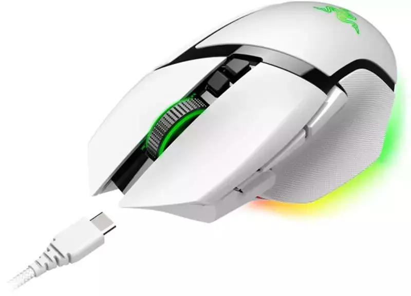 Ігрова миша Razer Basilisk V3 Pro White (RZ01-04620200-R3G1) - фото - №2