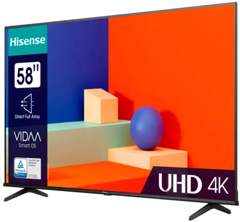Телевізор Hisense 58" 4K Smart TV (58A6K) фото