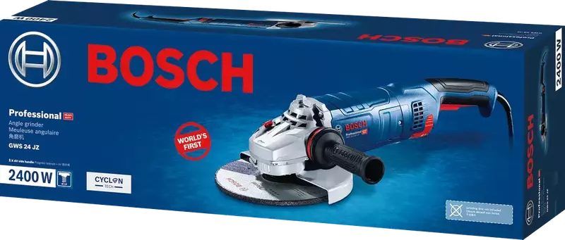 Шліфмашина кутова Bosch GWS 24-230 JZ, 230мм, 2400Вт фото