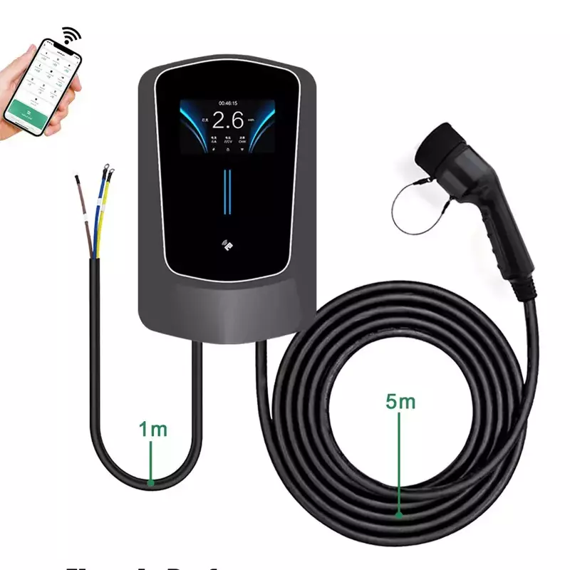 Настінний зарядний пристрій Comibear Q6 Plus для електромобілів чорний фото