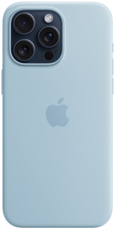 Чохол iPhone 15 Pro Max Silicone Case with MagSafe Light Blue (MWNR3ZM/A) фото