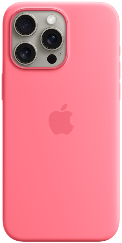 Чохол iPhone 15 Pro Max Silicone Case with MagSafe Pink (MWNN3ZM/A) фото