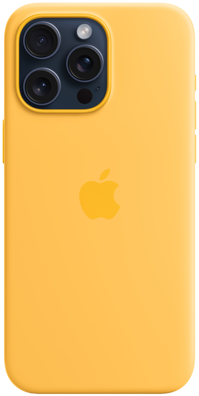 Чохол iPhone 15 Pro Max Silicone Case with MagSafe Sunshine (MWNP3ZM/A) фото