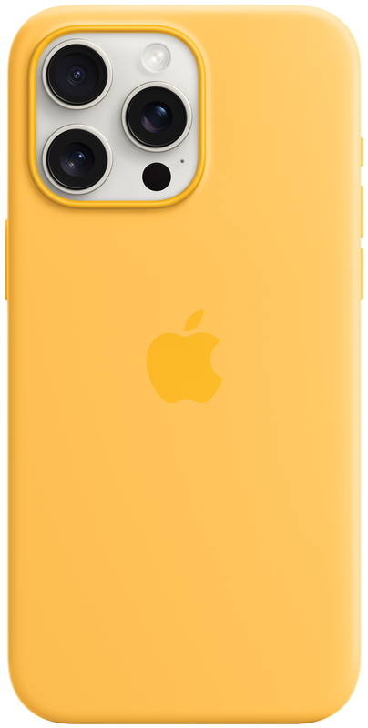 Чохол iPhone 15 Pro Max Silicone Case with MagSafe Sunshine (MWNP3ZM/A) фото