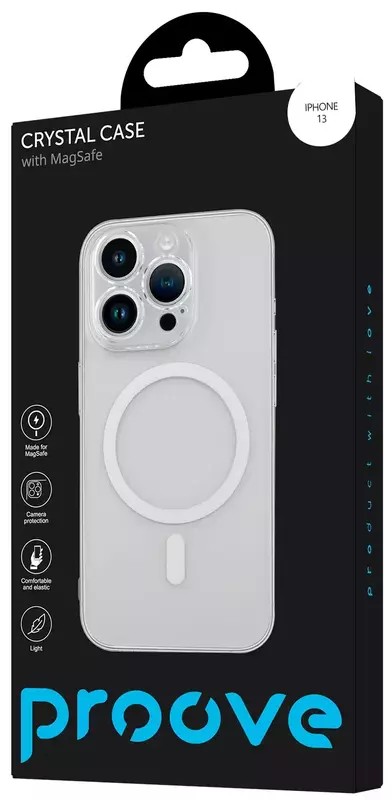 Чохол для iPhone 13 Proove Crystal Case with MagSafe (transparent) фото