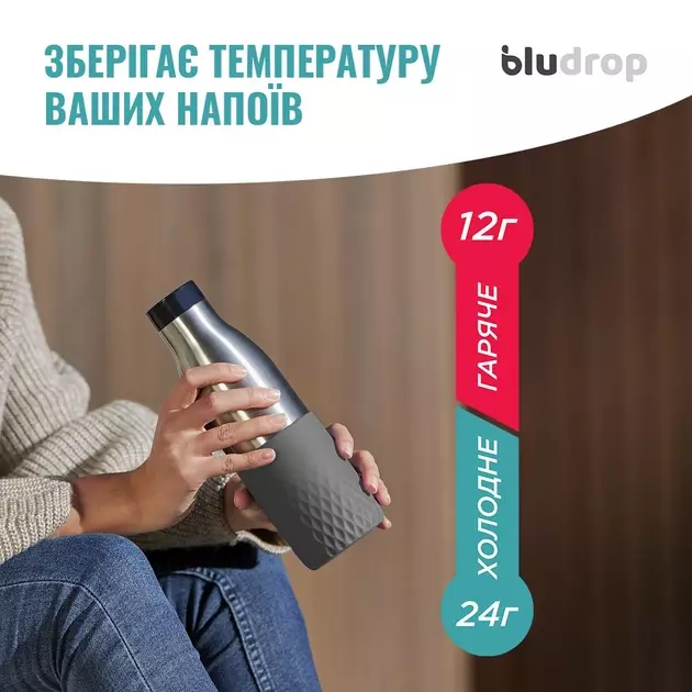 Термобутылка Tefal Bludrop soft touch, 500мл (N3110510) - фото - №4