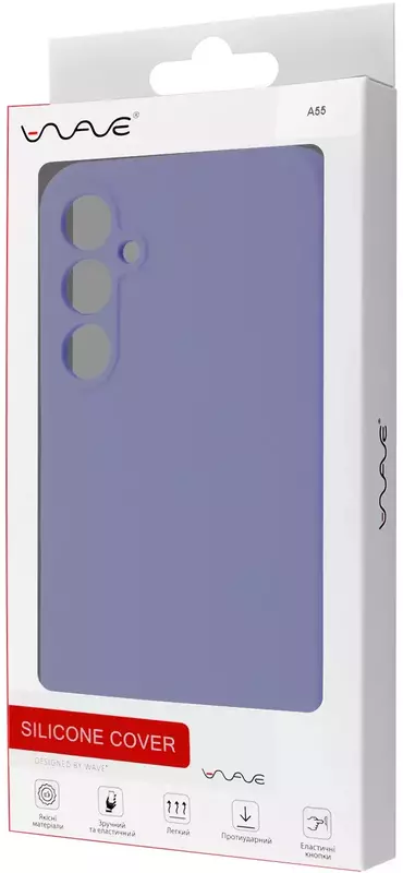 Чохол для Samsung A35 WAVE Full Silicone Cover (light purple) фото