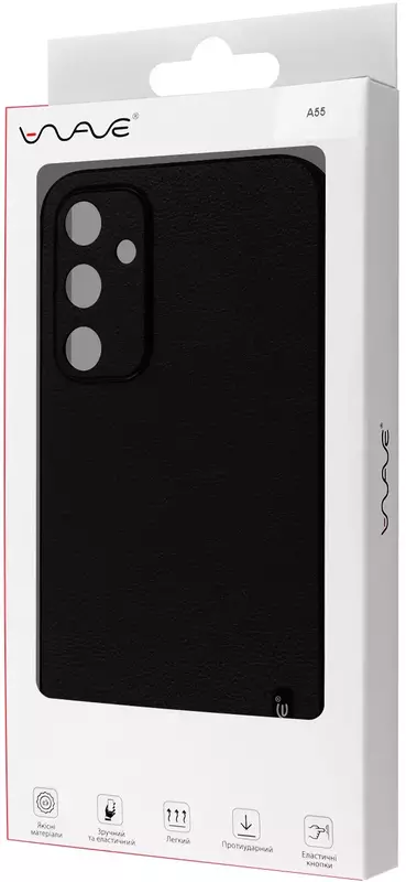 Чохол для Samsung A55 WAVE Leather Case (black) - фото - №4