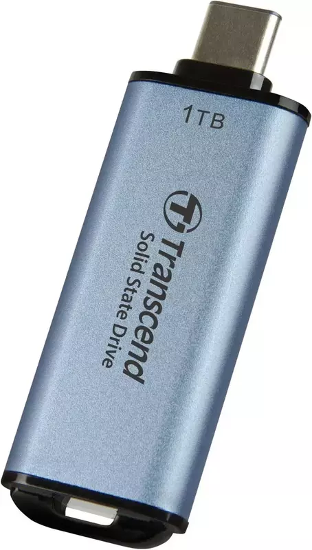 Зовнiшнiй SSD Transcend 1TB USB 3.1 Gen 2 Type-C ESD300 Синій фото