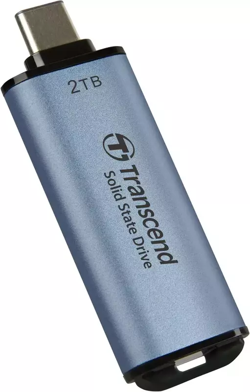 Зовнiшнiй SSD Transcend 2TB USB 3.1 Gen 2 Type-C ESD300 Синій фото