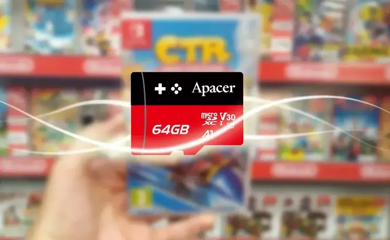 Карта пам'ятi MicroSD Apacer 64GB C10 UHS-I U3 A1 R100/W80MB/s фото