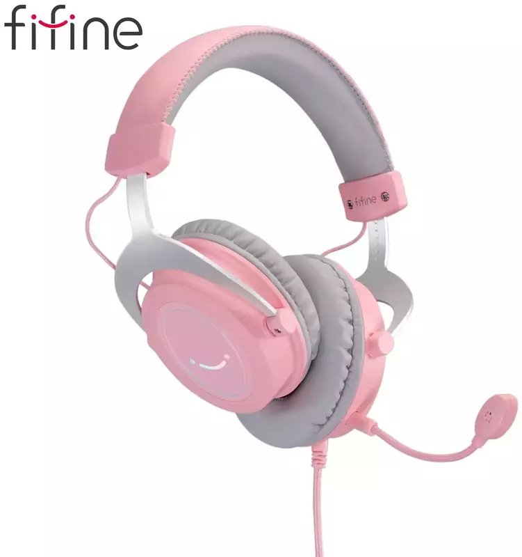 Гарнітура ігрова Fifine H3P RGB (Pink) фото
