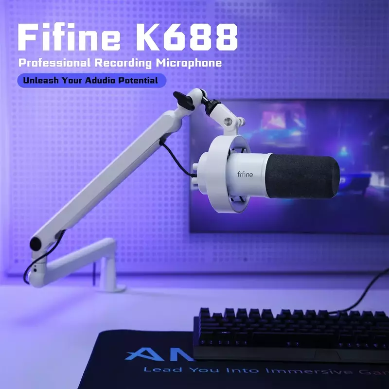 Мікрофон Fifine K688W (White) фото