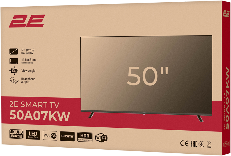 Телевизор 2E 50A07K (2E-50A07K) фото