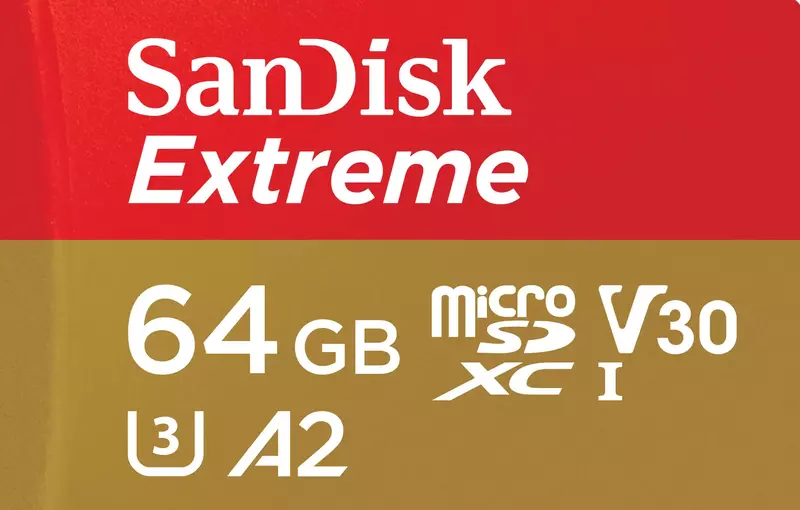 Карта пам'яті microSD SanDisk 64GB C10 UHS-I U3 R170/W80MB/s Extreme V30 (SDSQXAH-064G-GN6MN) фото