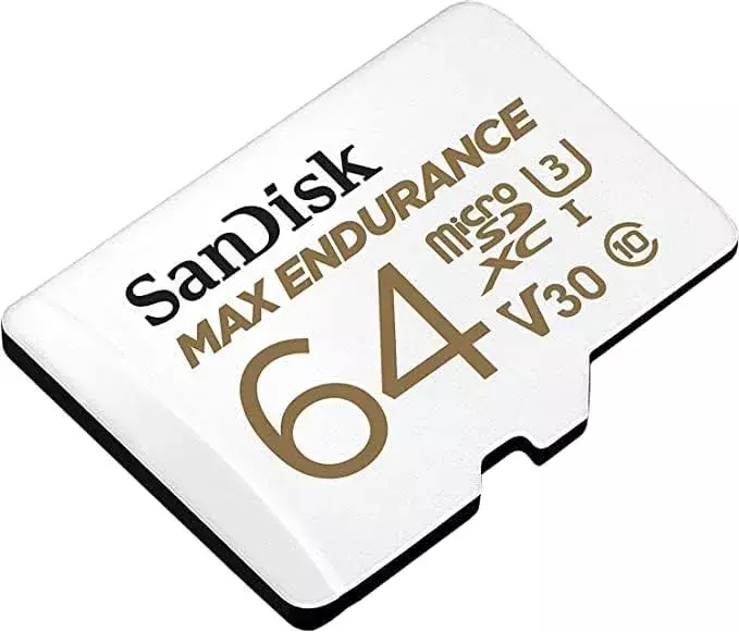 Карта пам'яті microSD SanDisk 64GB C10 UHS-I U3 V30 R100/W40MB/s Max Endurance (SDSQQVR-064G-GN6IA) фото