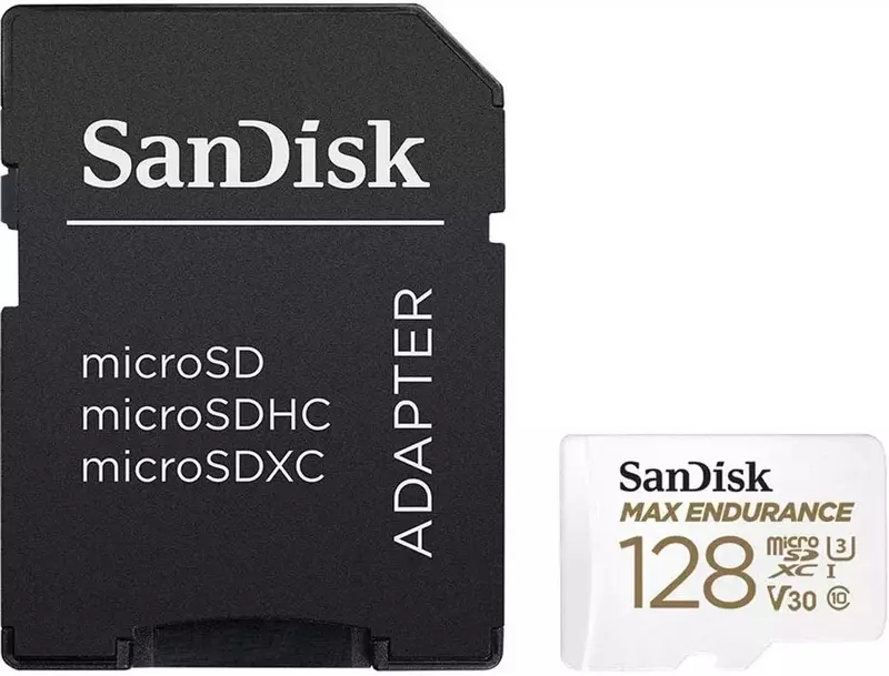 Карта пам'яті microSD SanDisk 128GB C10 UHS-I U3 V30 R100/W40MB/s Max Endurance (SDSQQVR-128G-GN6IA) фото