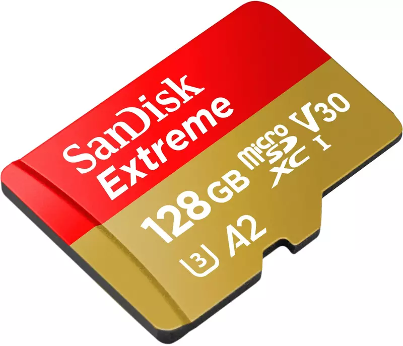 Карта пам'яті microSD SanDisk 128GB C10 UHS-I U3 R190/W90MB/s Extreme V30 (SDSQXAA-128G-GN6MN) фото