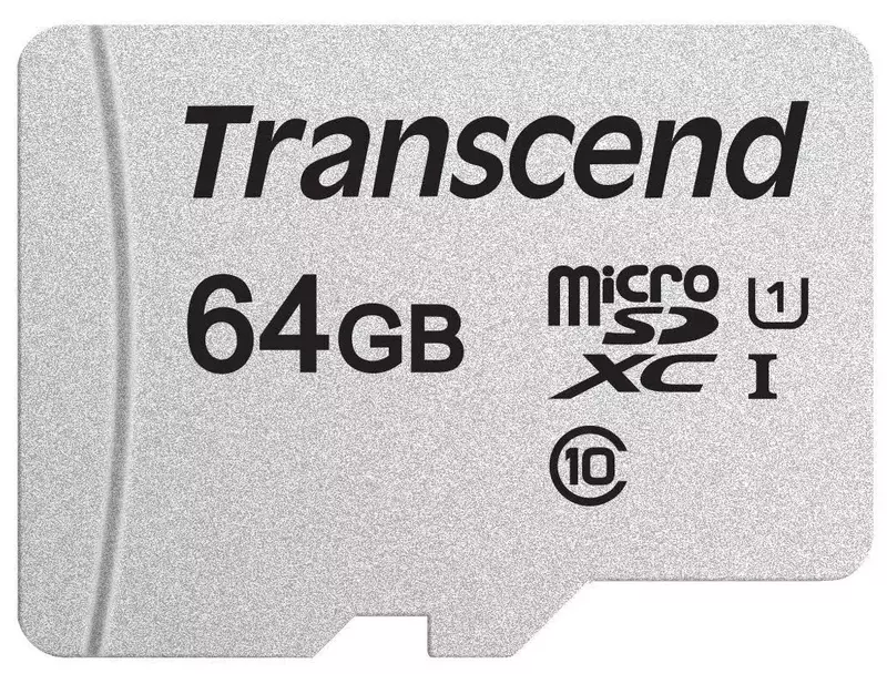 Карта памяти microSD Transcend 64GB C10 UHS-I R100/W20MB/s фото