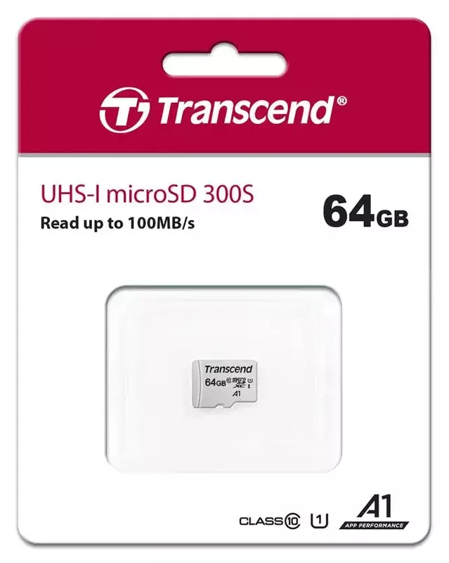 Карта пам'яті microSD Transcend 64GB C10 UHS-I R100/W20MB/s фото