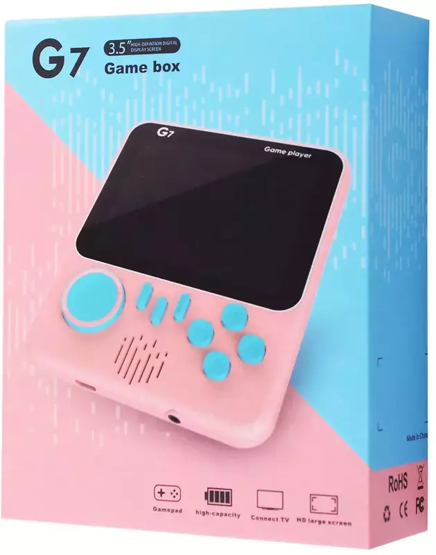 Портативная игровая консоль G7 (Pink) фото