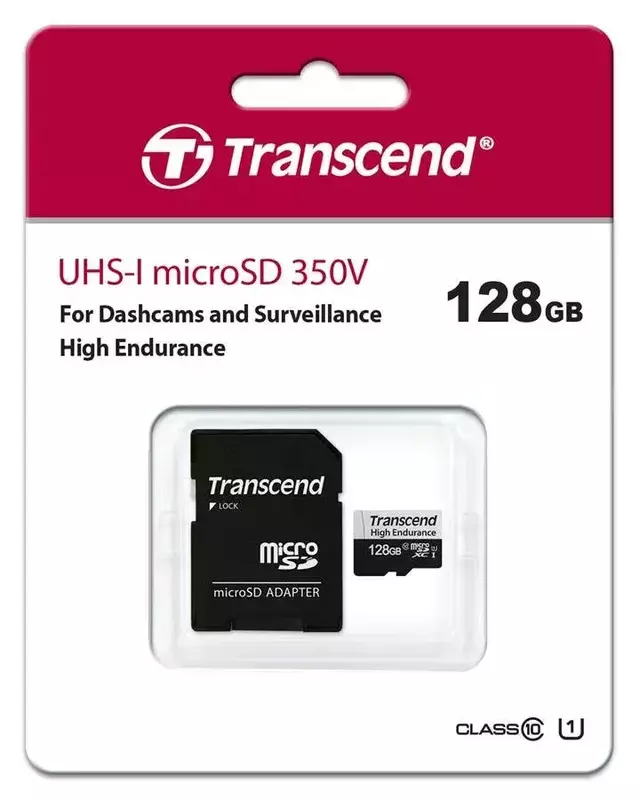 Карта пам'яті microSD Transcend 128GB C10 UHS-I U1 High Endurance (170TB) фото