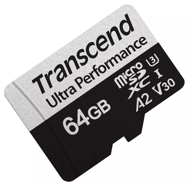Карта пам'яті microSD Transcend 64GB C10 UHS-I U3 A2 R160/W80MB/s + SD фото