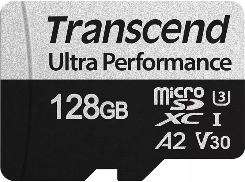Карта пам'яті microSD Transcend 128GB C10 UHS-I U3 A2 R160/W125MB/s + SD фото