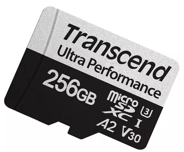 Карта памяти microSD Transcend 256GB C10 UHS-I U3 A2 R160/W125MB/s + SD фото