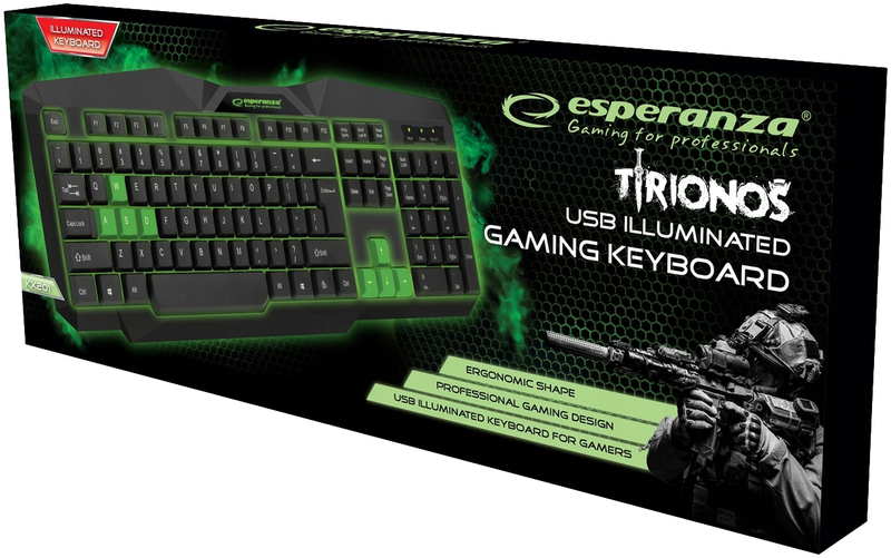 Ігрова клавіатура Esperanza EGK201 (Green) EGK201GUA фото