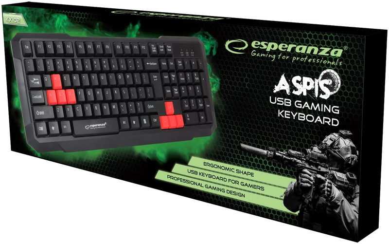 Ігрова клавіатура Esperanza EGK102 (Red) EGK102RUA фото