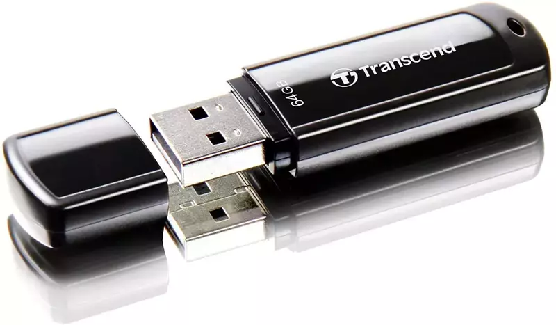 USB-Flash Transcend 64GB USB 3.1 Type-A JetFlash 700 Чорний фото