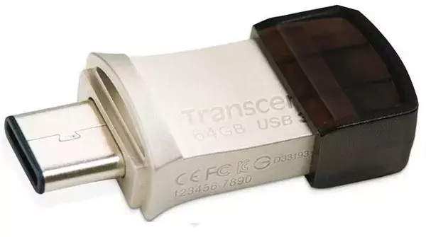 USB-Flash Transcend 64GB USB 3.1 Type-A + Type-C 890 R90/W30MB/s фото