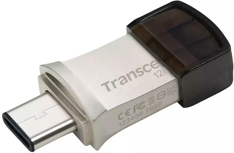USB-Flash Transcend 128GB USB 3.1 Type-A + Type-C 890 R90/W30MB/s - фото - №2