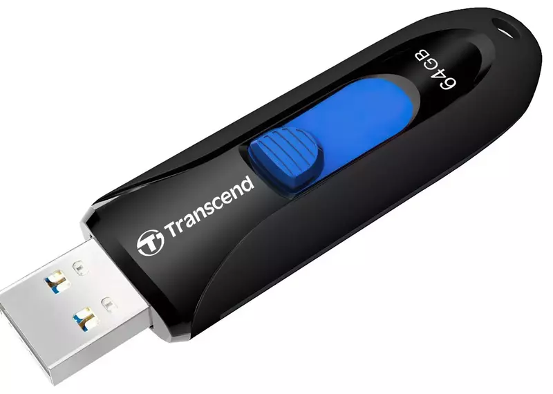 USB-Flash Transcend 64GB USB 3.1 Type-A JetFlash 790 Чорний фото