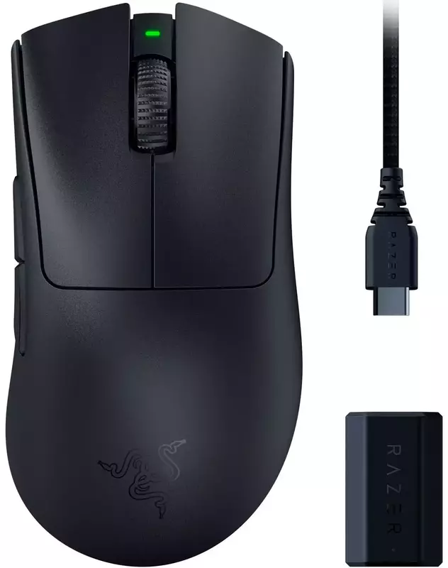 Ігрова миша DeathAdder V3 Pro and HyperPolling Wireless Dongle (RZ01-04630300-R3WL) фото