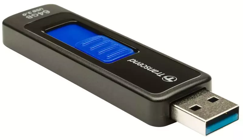 USB-Flash Transcend 64GB USB 3.1 Type-A JetFlash 760 Чорний фото