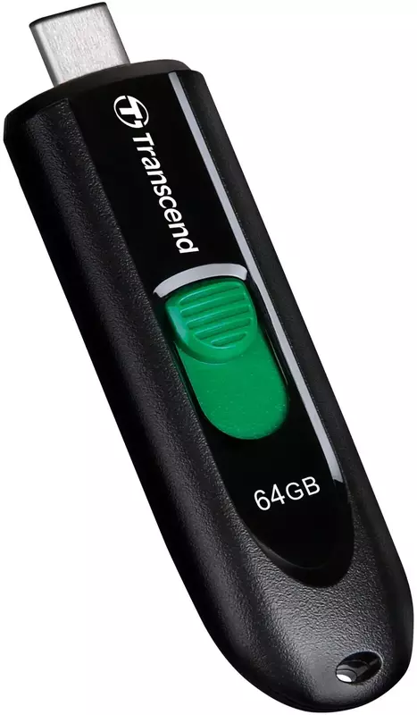 USB-Flash Transcend 64GB USB 3.2 Type-C JetFlash 790C Чорний фото