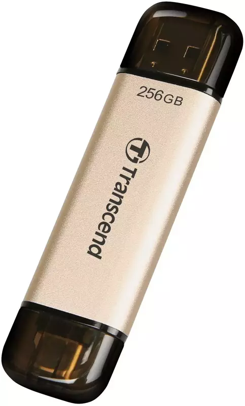 USB-Flash Transcend 256GB USB 3.2 Type-A + Type-C JetFlash 930 R420/W400MB/s Чорний фото