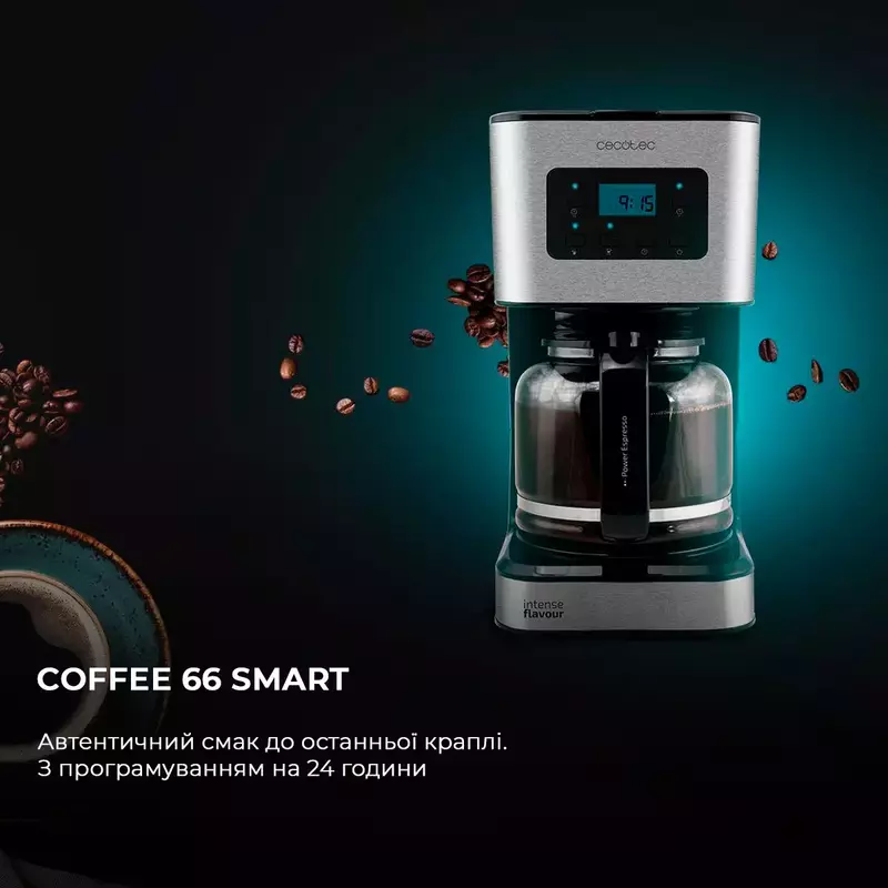 Кавоварка краплинна CECOTEC Coffee 66 Smart фото