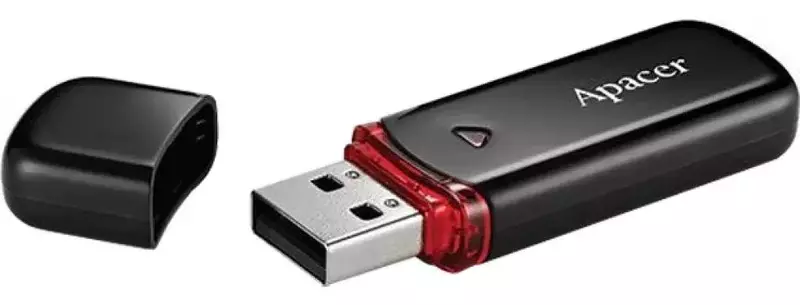 USB-Flash Apacer 32GB USB 2.0 AH333 Чорний фото