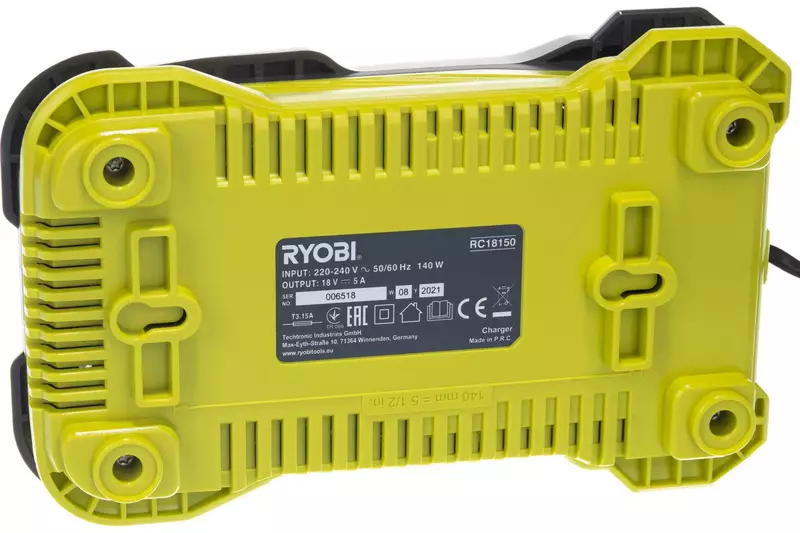 Зарядний пристрій Ryobi RC18-150, 18V ONE+ швидкозарядний 5А фото
