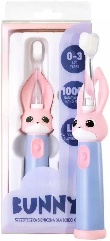 Електрична зубна щітка Vitammy Bunny Light Pink (от 0-3 лет) фото