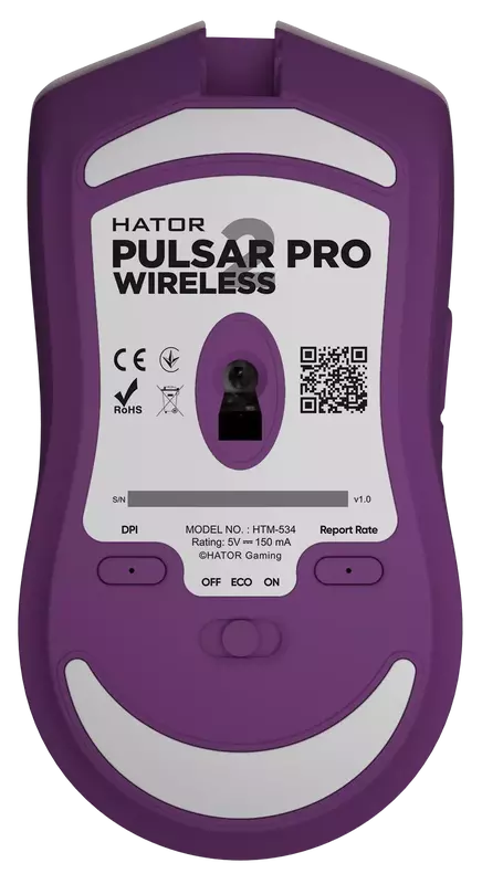 Ігрова миша HATOR Pulsar 2 PRO Wireless (HTM-534) Lilac - фото - №5